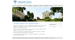 Desktop Screenshot of helsinkiclinic.fi